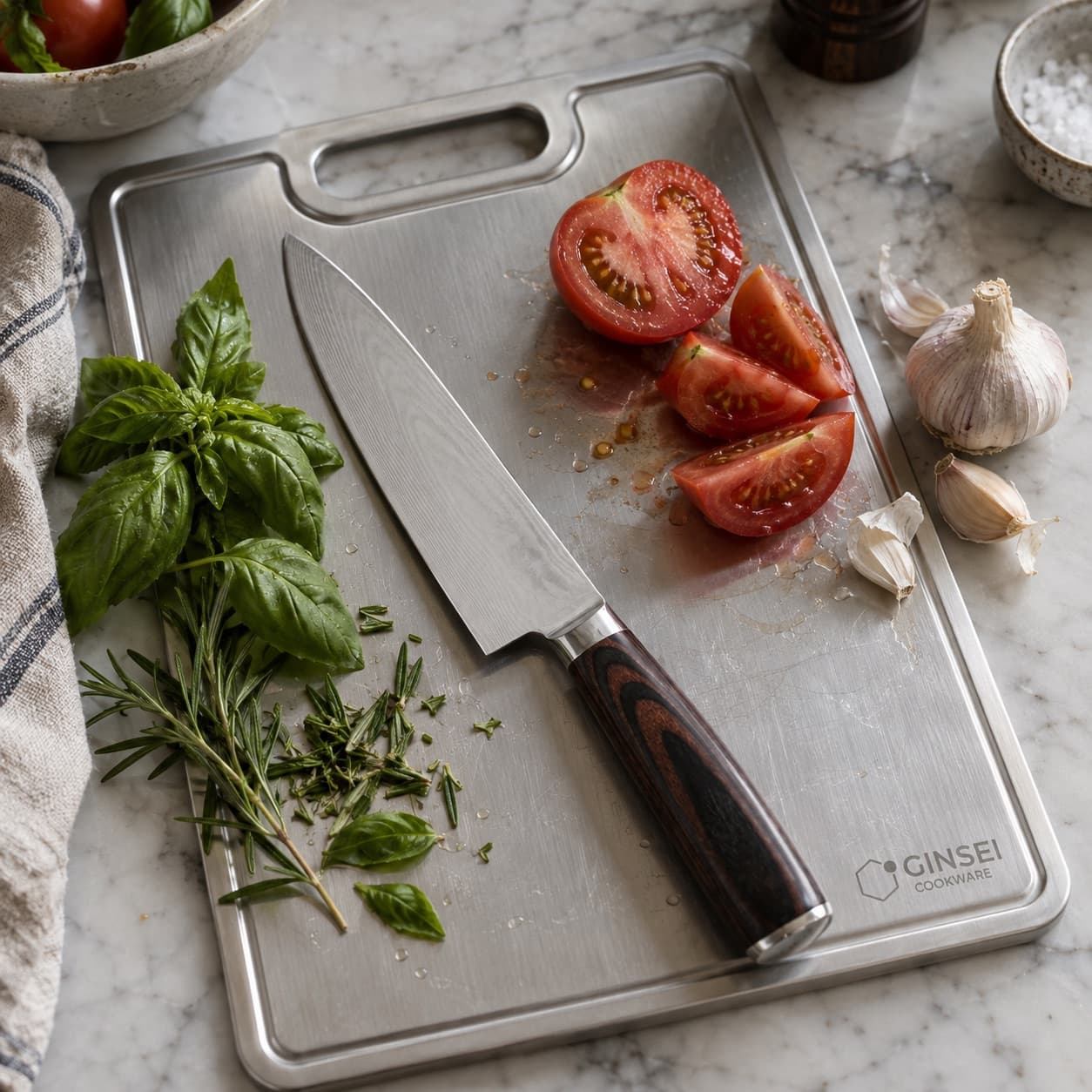 GINSEI knives in the kitchen